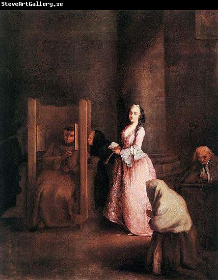 Pietro Longhi The Confession